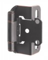 Amerock BP7550-ORB Self-Closing, Partial Wrap 1/2-Inch Overlay Hinge, Oil Rubbed Bronze,Pair
