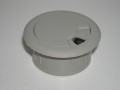 Custom Accents Cable Grommet 2" Battle Ship Grey